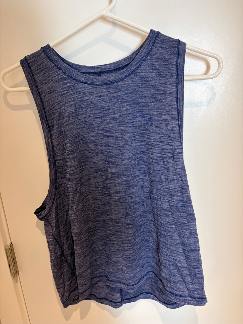 Women's Blue Heathered Tank Top